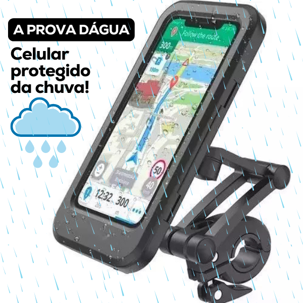 Suporte celular a prova d'água para Moto e Bike