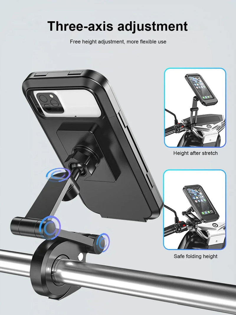 Suporte celular a prova d'água para Moto e Bike