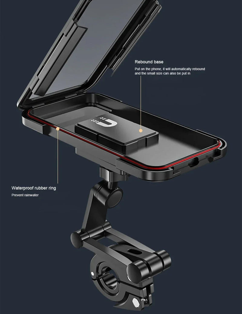 Suporte celular a prova d'água para Moto e Bike